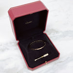 将图片加载到图库查看器，Cartier Love Bracelet, Small Model Rose Gold Size 16
