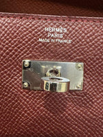 将图片加载到图库查看器，Hermès Kelly To Go Bordeaux Veau Togo Leather Palladium Hardware

