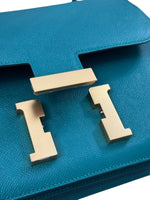 Load image into Gallery viewer, Hermes Constance 24	Malachite Epsom 24kt Gold-Plated Hardware Stamp A
