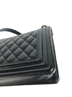 Load image into Gallery viewer, Chanel Leboy Small Quilted Black Caviar / Grained Calfskin, Ruthenium Hardware
