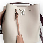 Load image into Gallery viewer, Louis Vuitton LV Lovelock Bucket Bag Grained Calfskin Silver-tone Hardware
