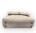 将图片加载到图库查看器，Chanel Coco Handle Small Light Beige Caviar Ruthenium Hardware
