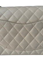 Load image into Gallery viewer, Quilted gray leather bag with diamond pattern on a white background
