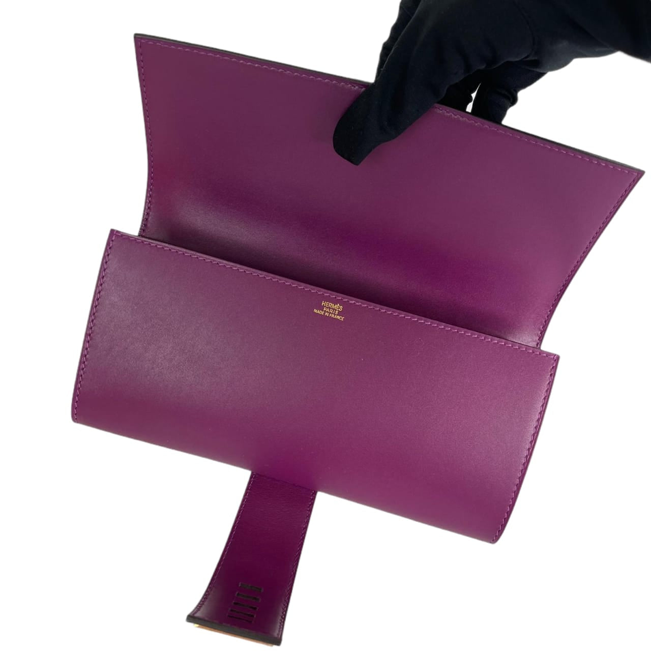 Hermes Medor Clutch 23 Tosca Swift Leather, 24kt Gold-Plated Hardware