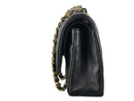 Load image into Gallery viewer, Chanel Timeless Classic Medium Double Flap Black Lambskin Gold Hardware
