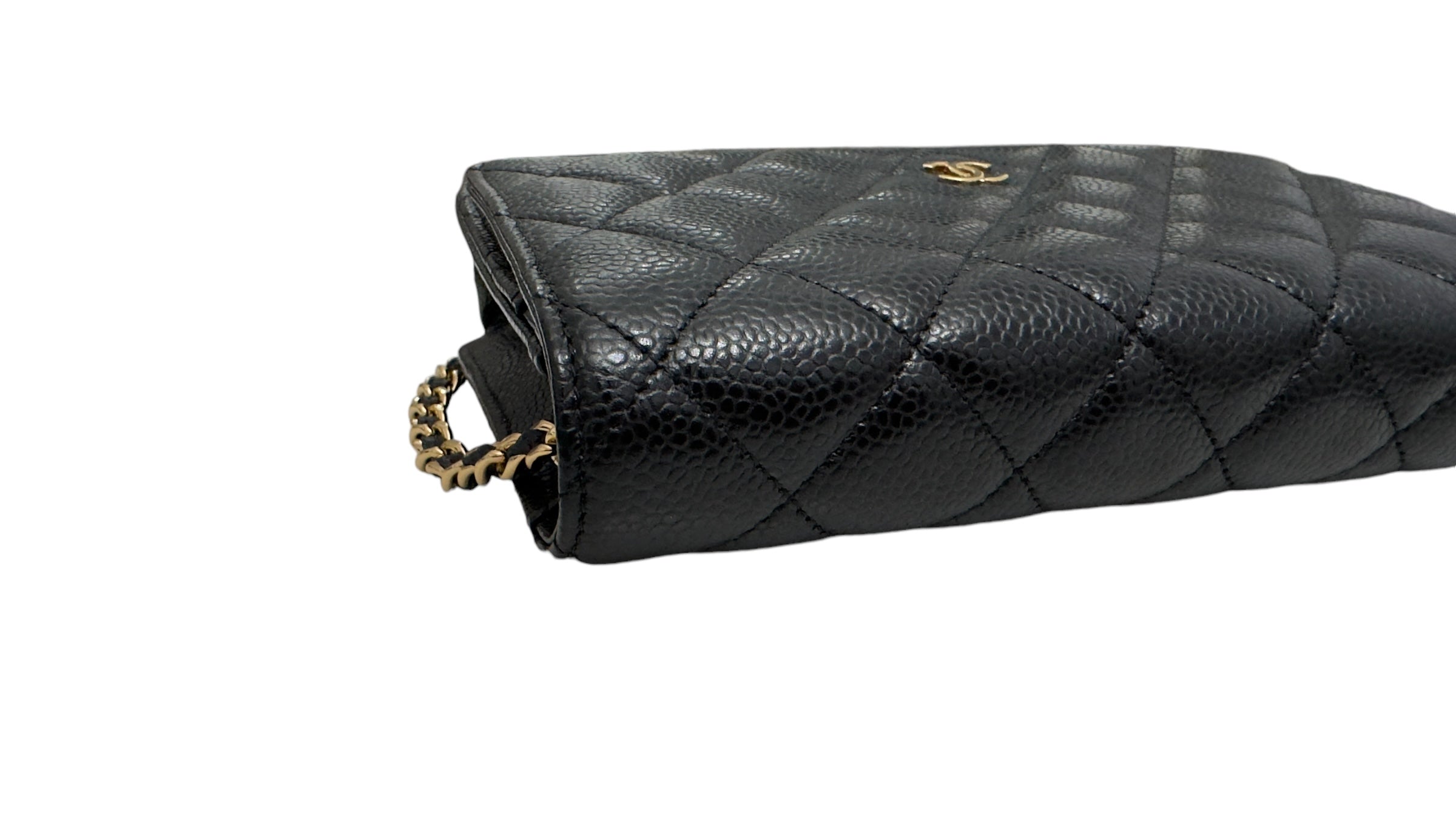 Chanel Classic Wallet on Chain Black Caviar Gold-tone Hardware