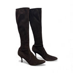 将图片加载到图库查看器，Stuart Weitzman Brown Suede Leather Boots, Size 6 EU
