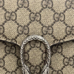 Charger l&#39;image dans la galerie, Gucci Dionysus Ebony/Beige GG Supreme Wallet on Chain, Silver-toned Hardware, Red Interior
