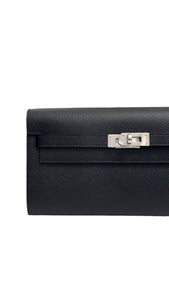 Hermes Kelly To Go Black Epsom Leather Palladium Hardware