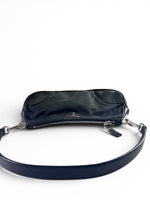 Load image into Gallery viewer, Prada Tessuto Leather and Nylon Baguette - Black, Silver-tone Hardware
