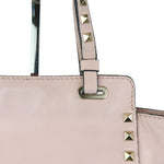 将图片加载到图库查看器，VALENTINO Rockstud Tote Small Vitello Beige Pink LGHW
