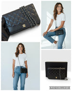 Load image into Gallery viewer, Chanel Gabrielle Quilted Wallet on Chain, Black Calfskin, Mixed-tone Hardware
