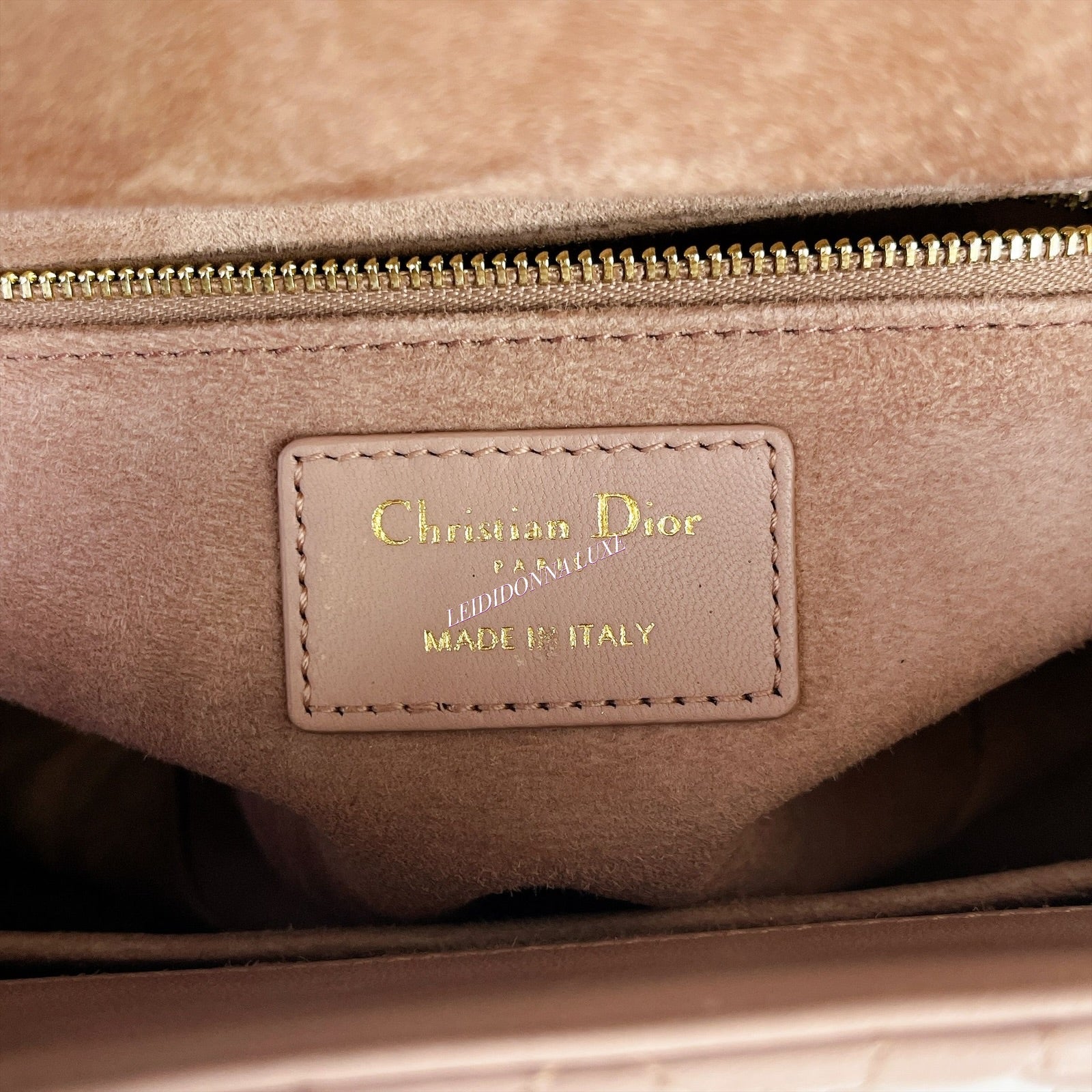 Christian Dior Lady Dior Medium French Pink Gold-tone Hardware