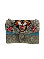 Load image into Gallery viewer, Gucci Dionysus GG Supreme Tiger - Large Crystal Embellished, Silver-tone Hardware
