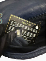 将图片加载到图库查看器，Chanel Surpique Flap Bag, Chevron Calfskin Gold-tone Hardware
