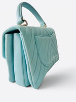 将图片加载到图库查看器，Chanel Trendy CC Small Chevron Sky Blue Lambskin Gold-tone Hardware
