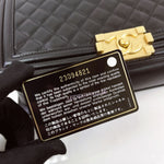 Load image into Gallery viewer, Chanel Leboy New Medium Black Diamond Quilted Lambskin Gold Hardware
