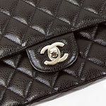 Load image into Gallery viewer, Chanel Classic Medium Black Caviar Silver-tone Hardware
