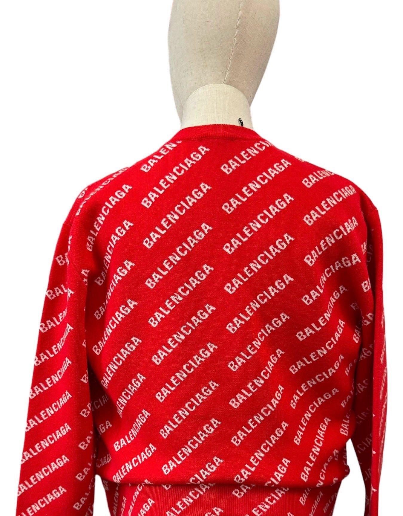 Balenciaga Allover Logo Sweater