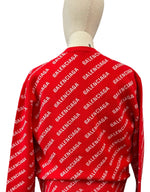 Load image into Gallery viewer, Balenciaga Allover Logo Sweater
