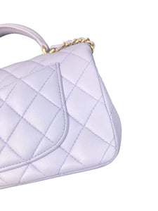 Chanel 21K Lilac Mini Top Handle Light Gold-tone Hardware