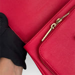 Load image into Gallery viewer, Chanel Business Affinity Small, Strawberry Red Grained Calfskin - Caviar, Gold-tone Hardware
