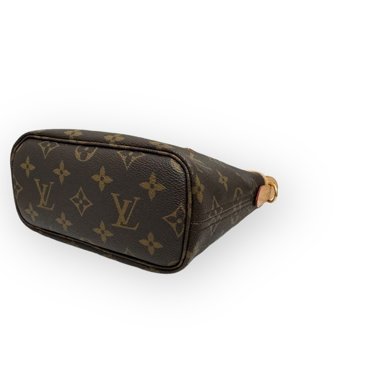 Louis Vuitton LV Neverful BB Beige Classic Monogram, Gold-tone Hardware