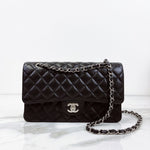 Load image into Gallery viewer, Chanel Classic Medium Black Caviar Silver-tone Hardware
