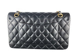 将图片加载到图库查看器，Chanel Timeless Classic Medium Double Flap Black Lambskin Gold Hardware
