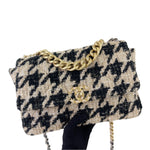 Charger l&#39;image dans la galerie, Chanel 19 Medium/Large 19K Beige Houndstooth
