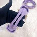 将图片加载到图库查看器，Christian Dior My Lady ABCDior Small Lilac Lambskin, Gold-tone Hardware - Small
