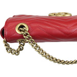 Charger l&#39;image dans la galerie, GUCCI GG Marmont Small Calfskin Matelasse Red GHW
