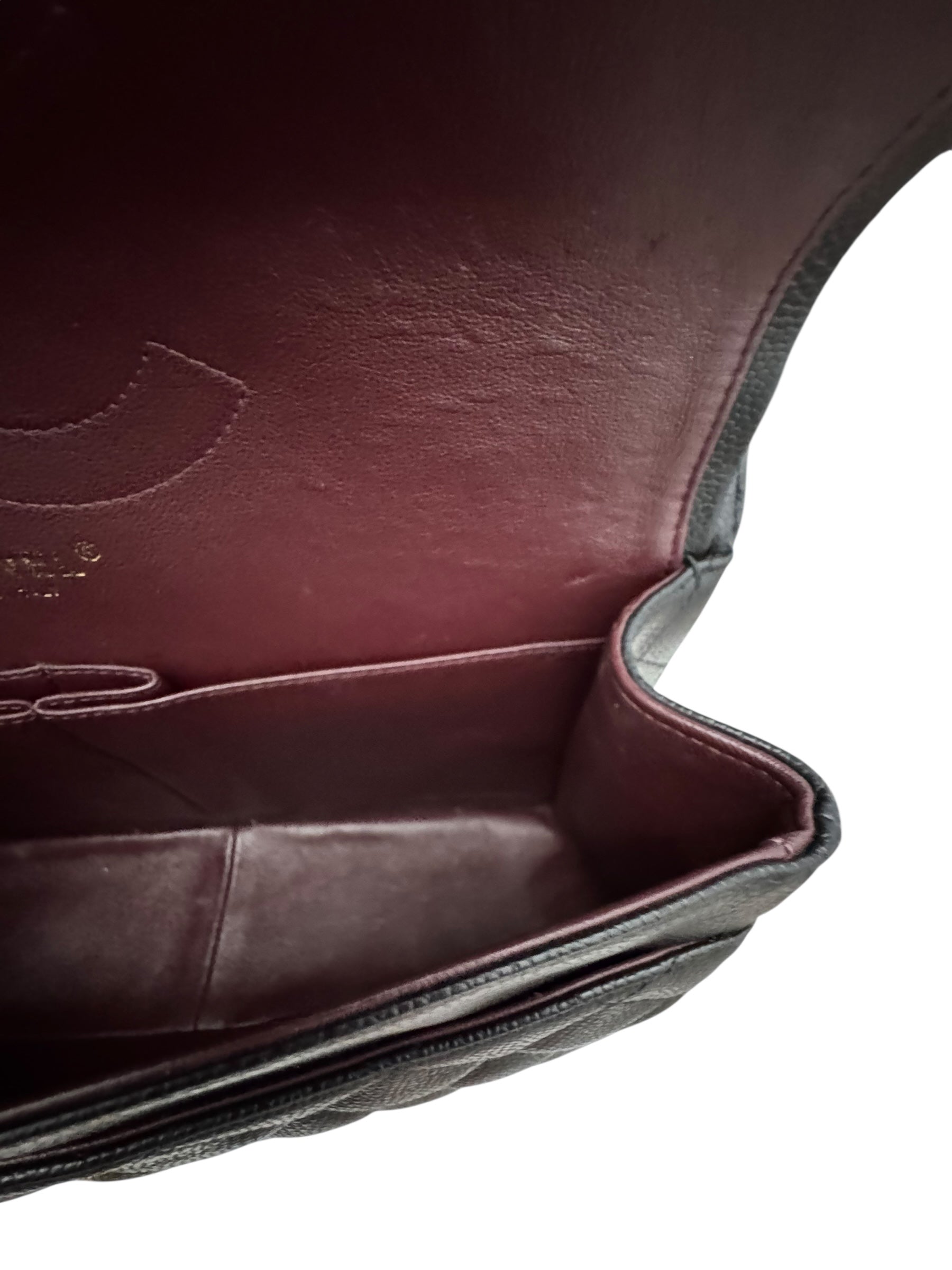 Chanel Timeless Classic Jumbo Black Caviar Gold-tone Hardware