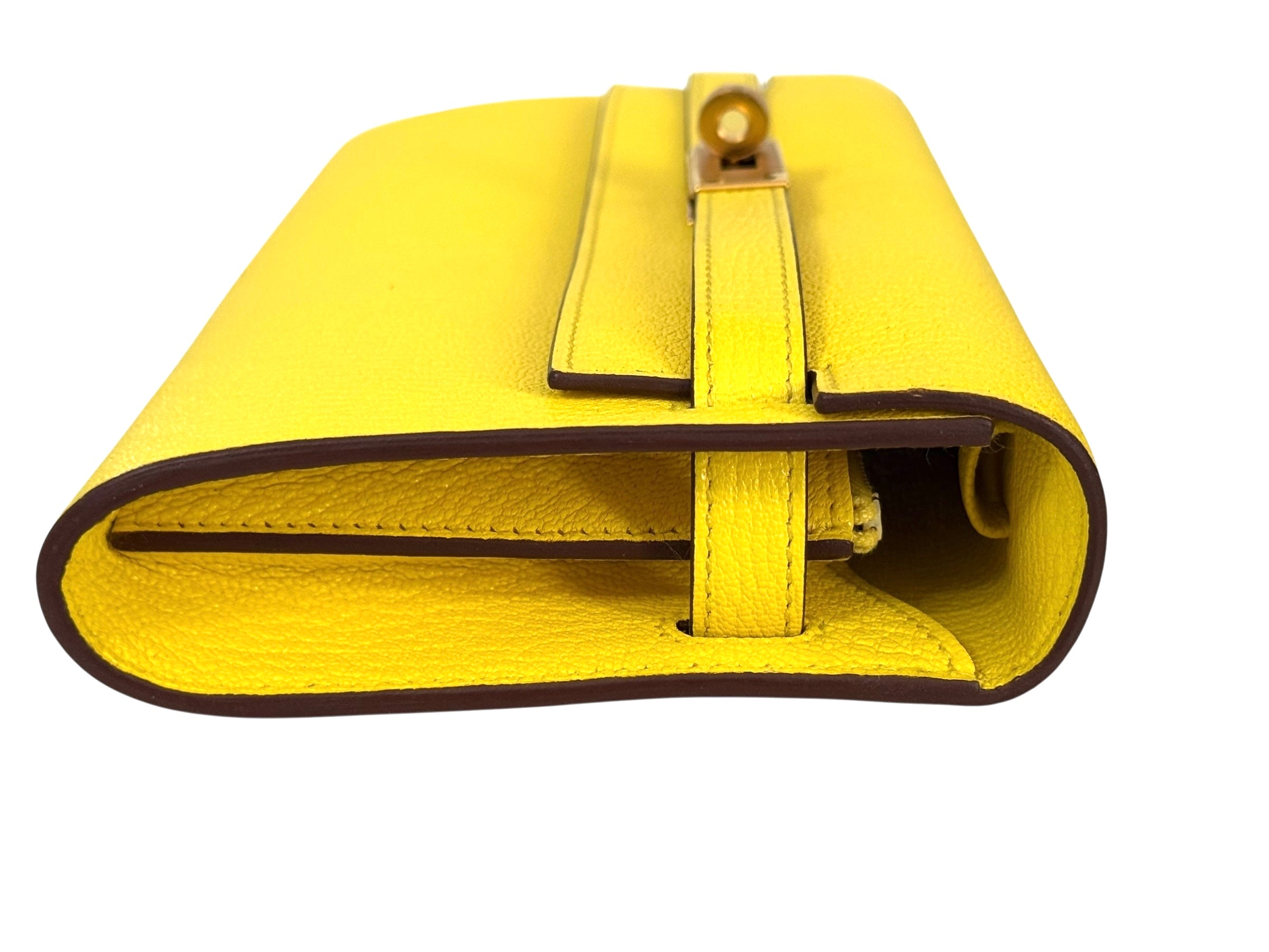 Hermes Kelly To Go Chevre 24kt Gold-plated Hardware