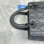 将图片加载到图库查看器，Christian Dior Lady Dior Medium Black Ultramatte
