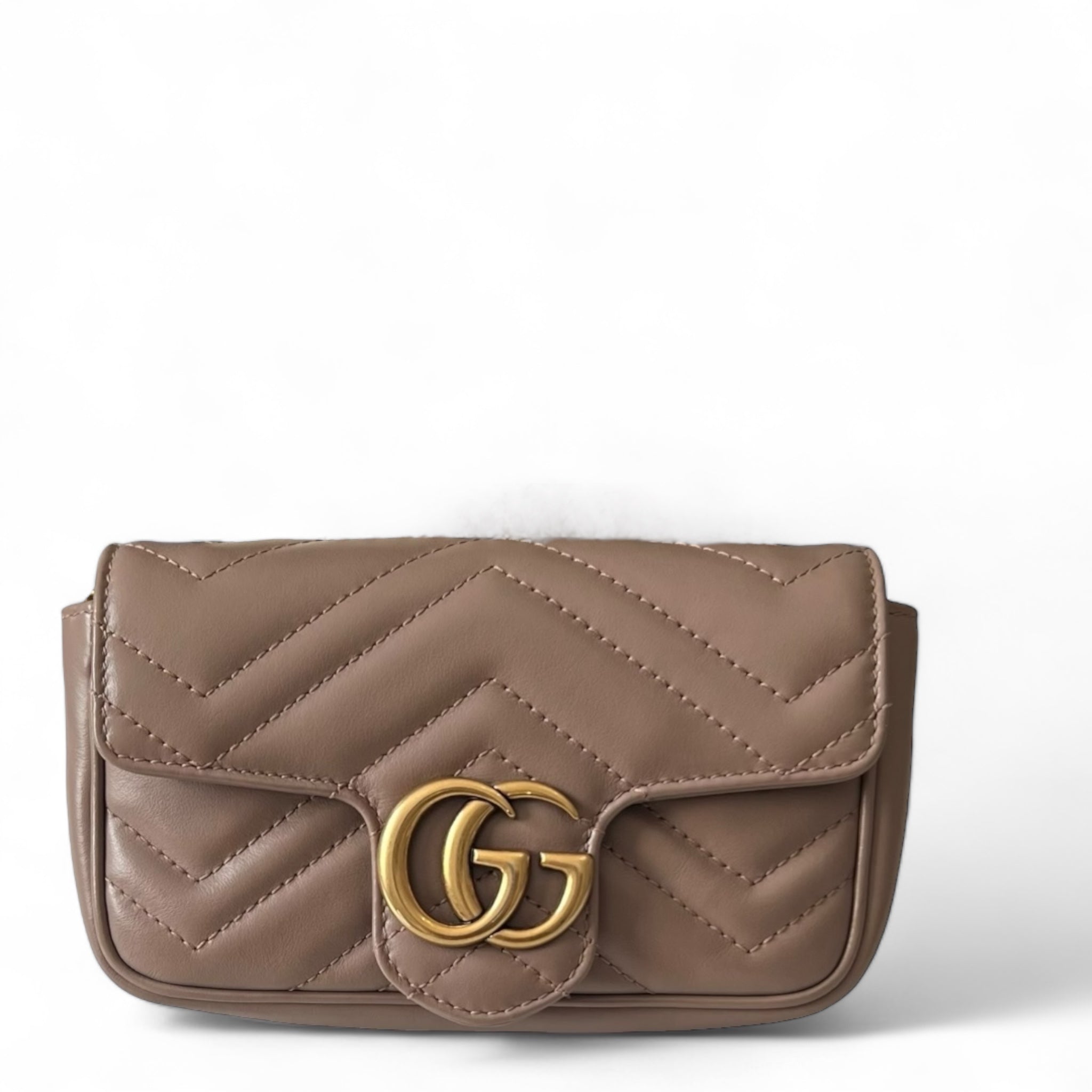 Gucci Marmont Super Mini Matellase Dusty Pink