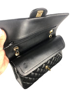 Load image into Gallery viewer, Chanel Timeless Classic Medium Double Flap Black Lambskin Gold Hardware
