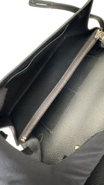 将图片加载到图库查看器，Hermes Kelly To Go Black Epsom Leather Palladium Hardware
