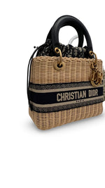 Charger l&#39;image dans la galerie, Christian Dior Lady Dior Natural Wicker - Medium
