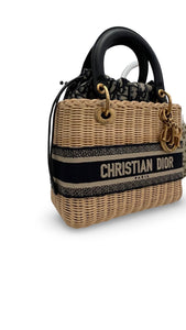 Christian Dior Lady Dior Natural Wicker - Medium