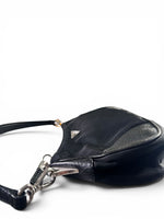 Load image into Gallery viewer, Prada Tessuto Leather and Nylon Baguette - Black, Silver-tone Hardware
