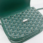 Load image into Gallery viewer, Goyard Belvedere PM Green Goyardine Canvass Palladium Hardware
