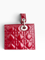 Charger l'image dans la galerie, Christian Dior Lady Dior Medium Red Patent Leather Silver-tone Hardware
