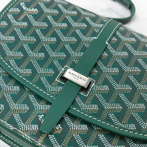 Goyard Belvedere PM Green Goyardine Canvass Palladium Hardware