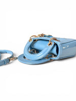 将图片加载到图库查看器，Christian Dior Lady Dior Micro Baby Blue, Gold-tone Hardware
