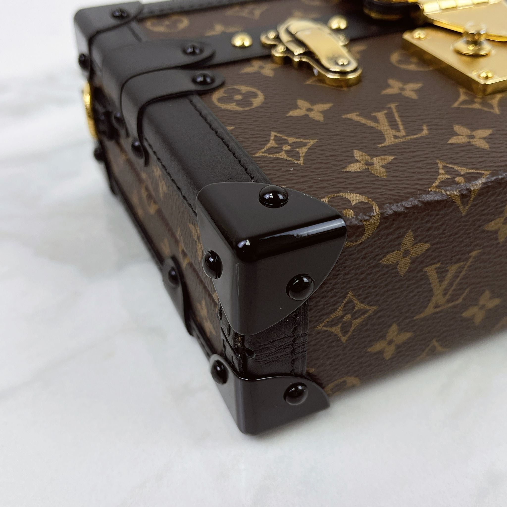 Louis Vuitton Petite Malle Trunk Bag Classic Monogram, Gold-tone Hardware