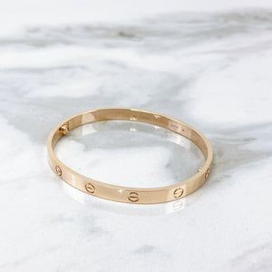 Cartier Classic Love Bracelet Rose Gold Size 20