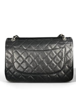 Load image into Gallery viewer, Chanel Timeless Classic Jumbo Black Caviar Silver-tone Hardware
