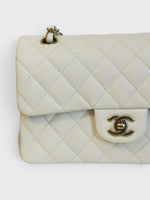 将图片加载到图库查看器，Chanel Timeless Classic Small - Ivory Caviar Gold-tone Hardware
