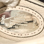 将图片加载到图库查看器，Fendi label on a leather product with &#39;Roma Selleria&#39; and &#39;Italia&#39; text.
